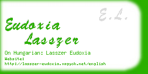 eudoxia lasszer business card